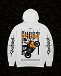 WHITE 'FEARLESS GHOSTRIDER' HOODIE