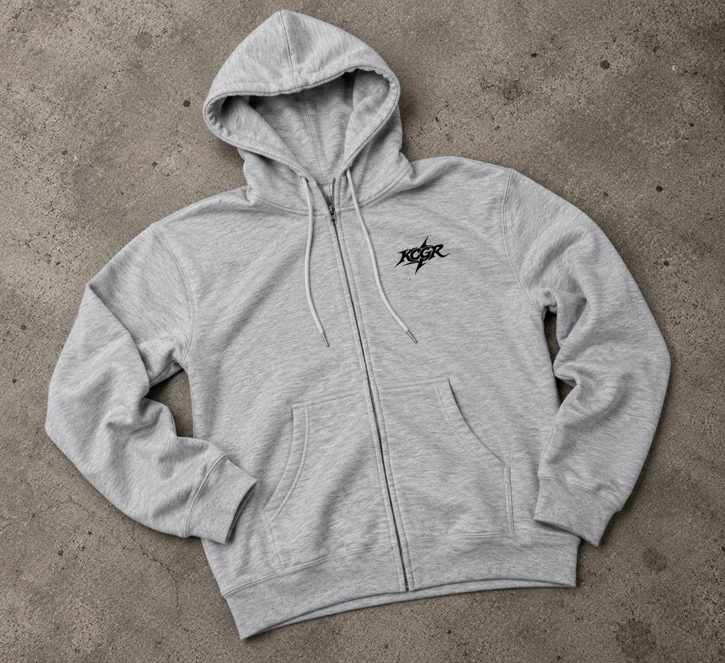 STANDARD GRAY KCGR ZIP UP