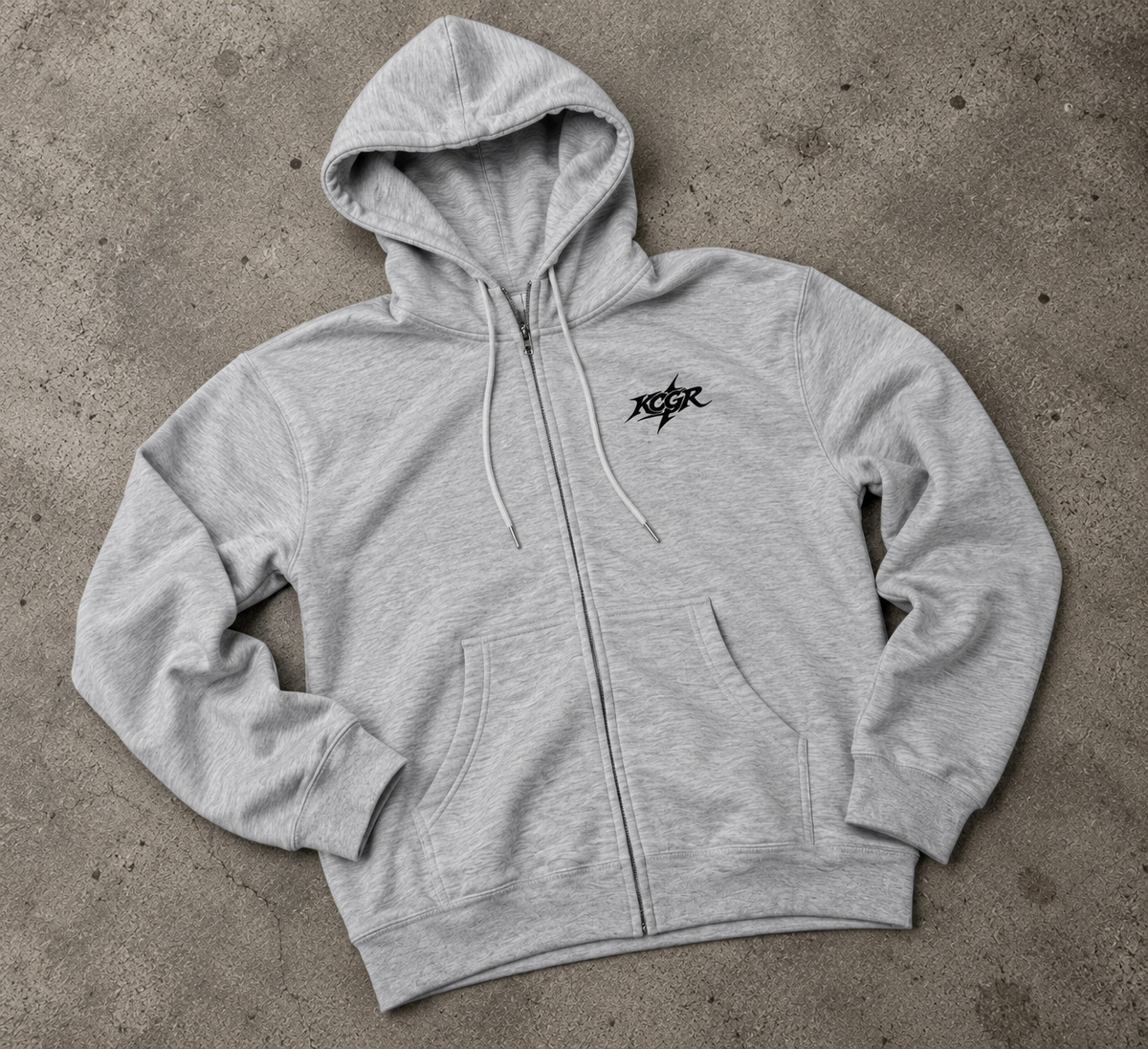STANDARD GRAY KCGR ZIP UP