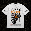 WHITE 'FEARLESS GHOSTRIDER' T SHIRT