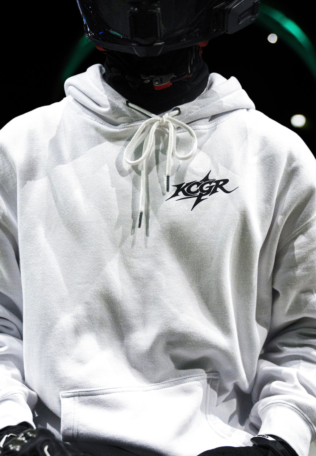 WHITE 'FEARLESS GHOSTRIDER' HOODIE