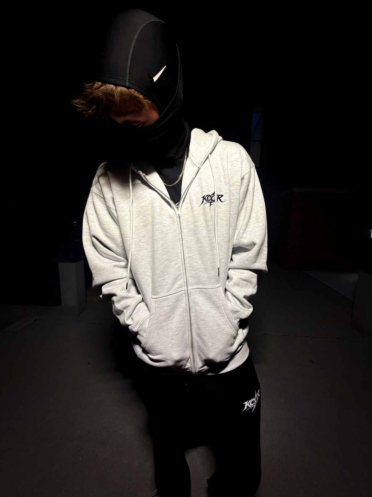 STANDARD GRAY KCGR ZIP UP