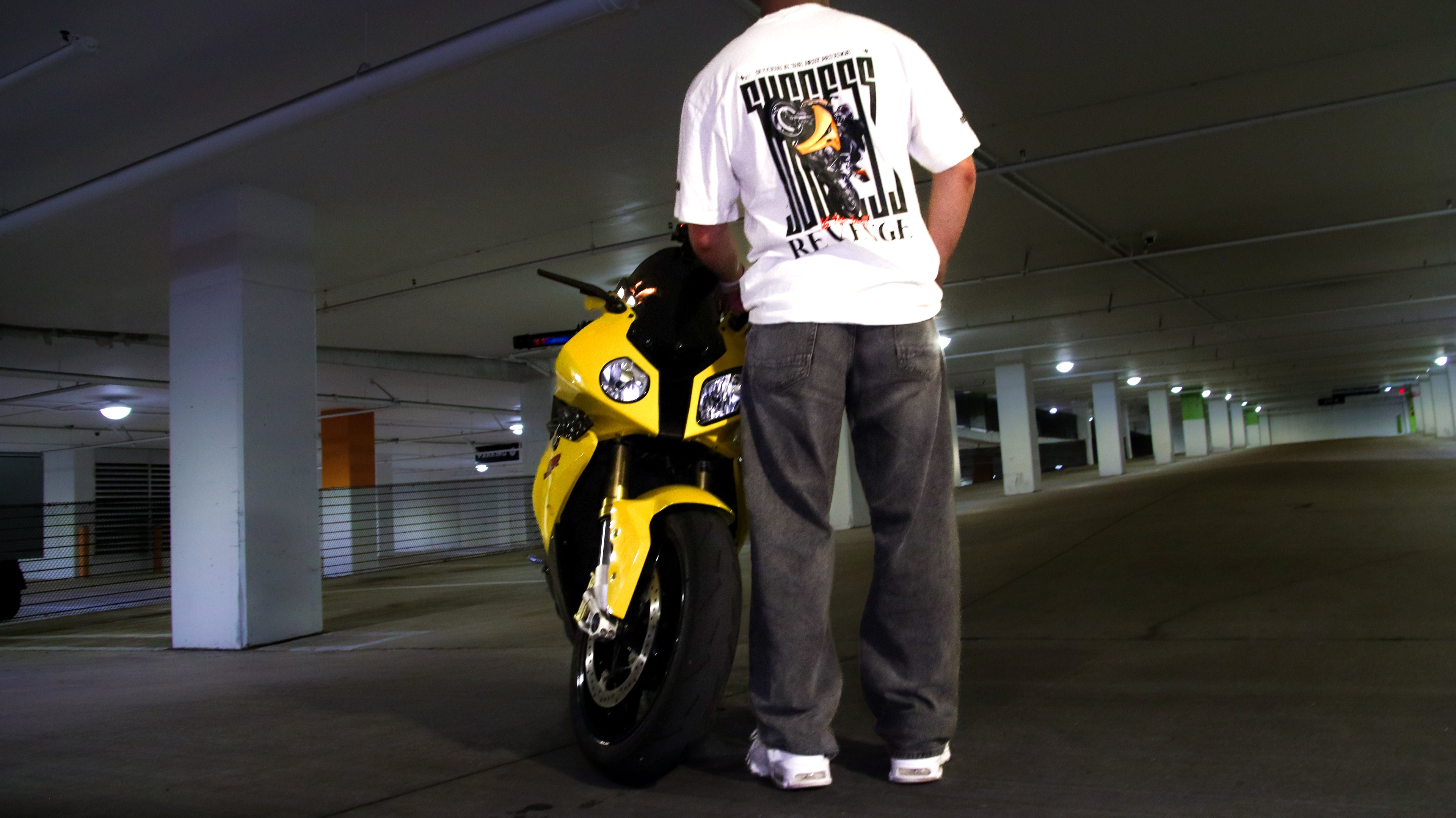 WHITE 'SUCCESS IS THE BEST REVENGE' T SHIRT